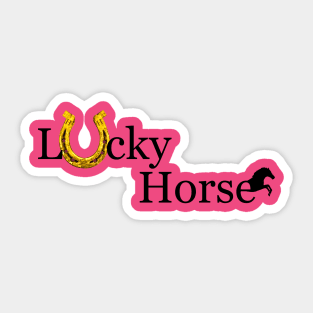 Lucky Horse T-Shirt Sticker